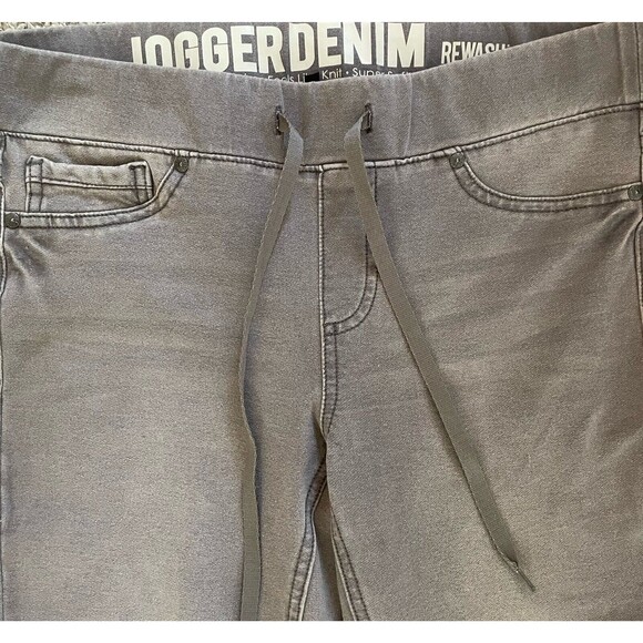 Rewash Distressed Jogger Denim Pants Size 11 / 30 Bell Bottoms Bellbottoms Flare - Picture 3 of 9